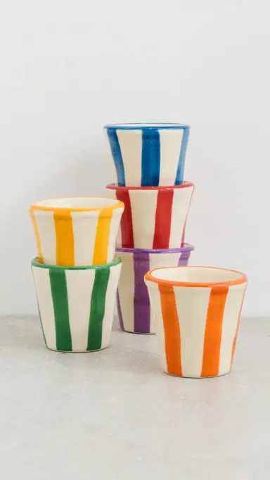 Zafferano Lido Righe Espresso Shot Cups | Thumbnail 2