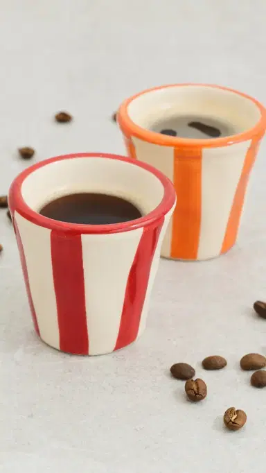 Zafferano Lido Righe Espresso Shot Cups | Thumbnail 3