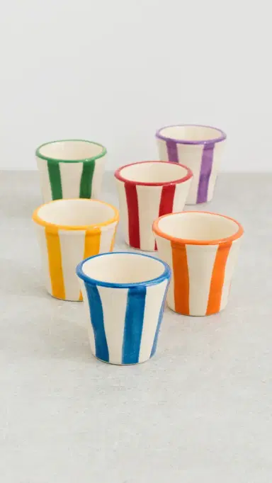 Zafferano Lido Righe Espresso Shot Cups | Thumbnail 5