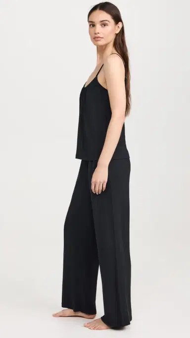 Eberjey Gisele Tencel Modal Cami & Pant Pajama Set Black | Thumbnail 4 Eberjey Gisele Tencel Modal Cami & Pant Pajama Set Black | Thumbnail 4