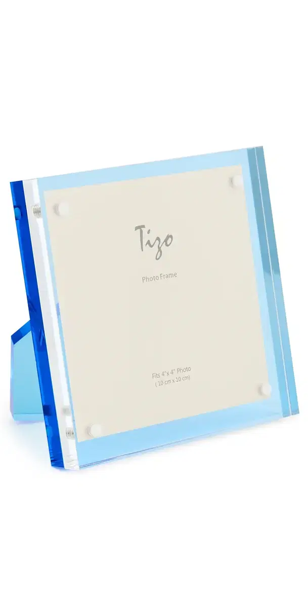 Tizo Design Lucite Frame 4x4 Blue One Size