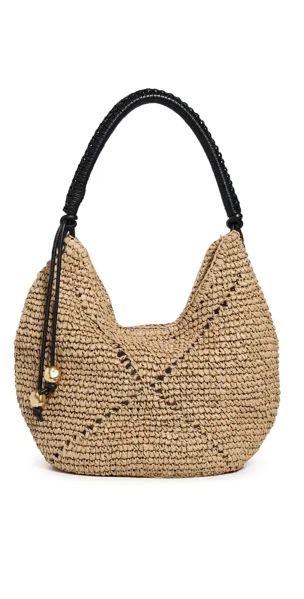 Seasonal Eyelet Large Pouchette Natural Multi One Size