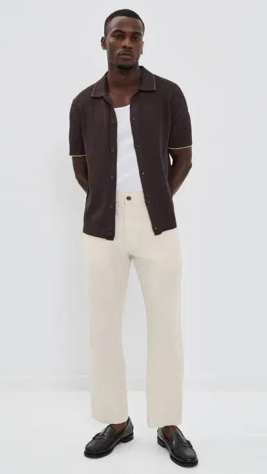 NN07 Nalo Sweater Polo Deep Truffle | Thumbnail 5