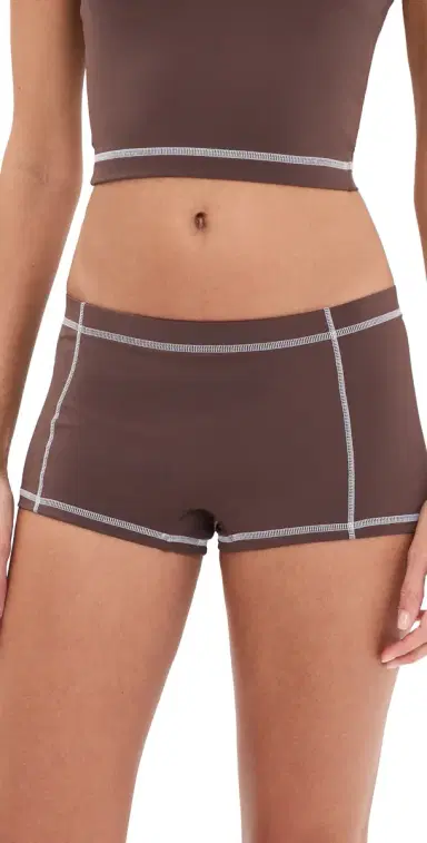 Staud Wake Bikini Shorts Java | Thumbnail 1