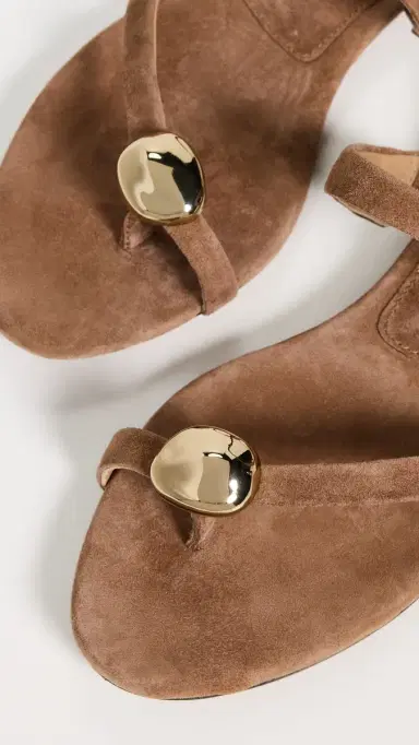 Madewell The Mila Organic Hardware Slide Sandals Aged Cognac 6 | Thumbnail 6