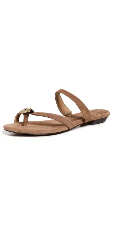 Madewell The Mila Organic Hardware Slide Sandals Aged Cognac 6 | Thumbnail 1