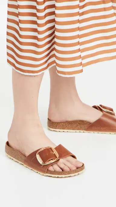Birkenstock Madrid Big Buckle Sandals Cognac 38 | Thumbnail 3