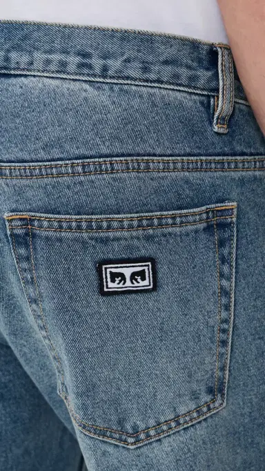 Obey Boxcar Straight Leg Jeans Heavy Vintage Indigo 32 | Thumbnail 6