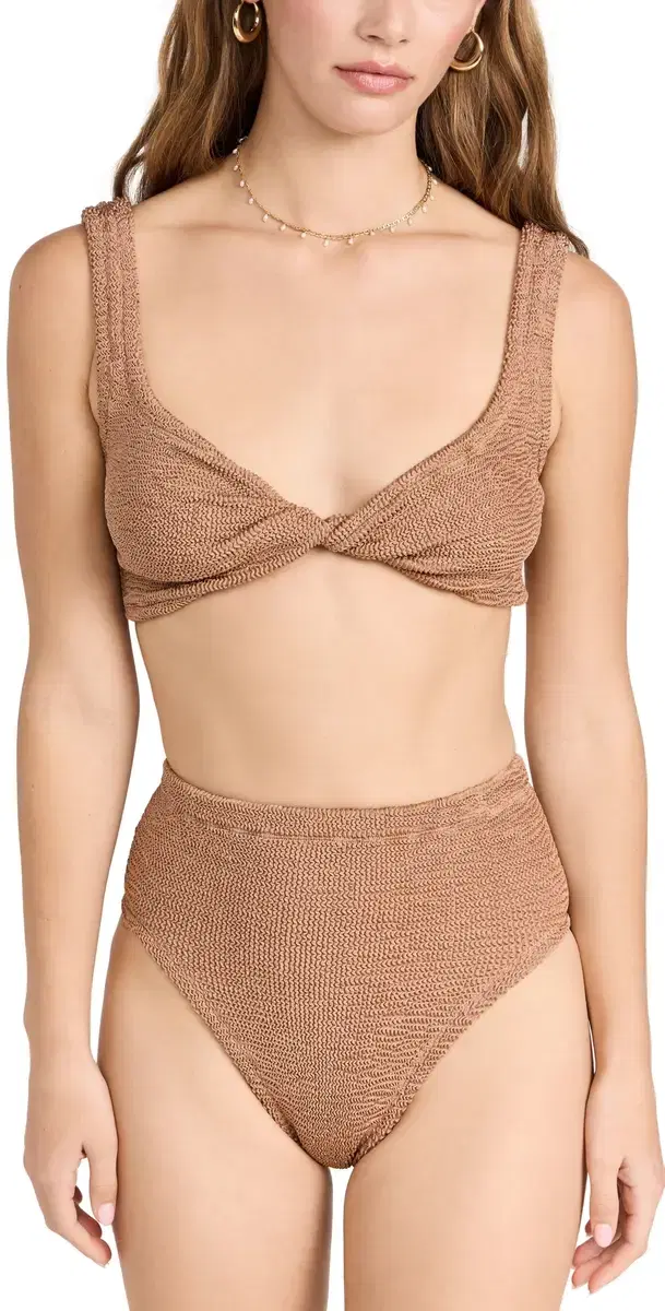 Jamie Bikini Set Metallic Cocoa One Size