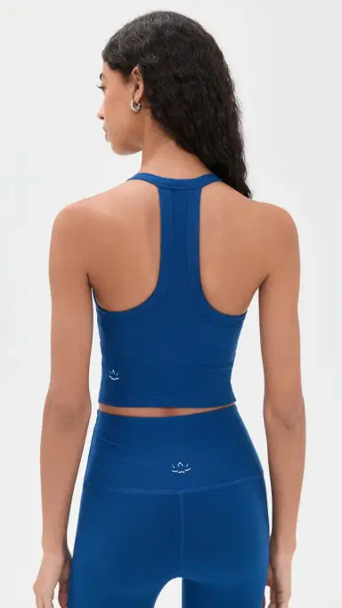 Beyond Yoga Spacedye On The Up Cropped Tank Marine Blue Heather | Thumbnail 3 Beyond Yoga Spacedye On The Up Cropped Tank Marine Blue Heather | Thumbnail 3