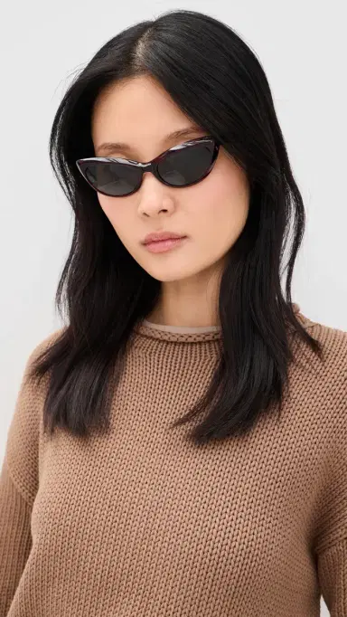 Oliver Peoples Eyewear x Khaite 1963C Sunglasses Dark Red/Grey One Size | Thumbnail 3 Oliver Peoples Eyewear x Khaite 1963C Sunglasses Dark Red/Grey One Size | Thumbnail 3