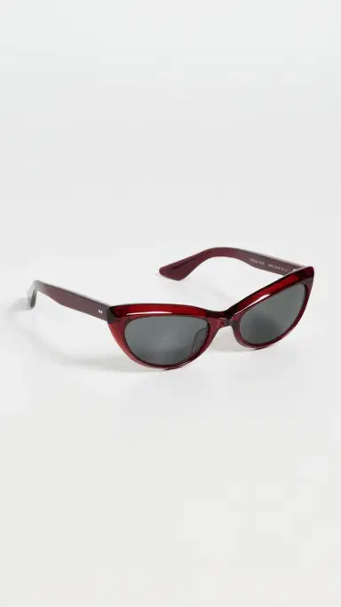 Oliver Peoples Eyewear x Khaite 1963C Sunglasses Dark Red/Grey One Size | Thumbnail 4 Oliver Peoples Eyewear x Khaite 1963C Sunglasses Dark Red/Grey One Size | Thumbnail 4