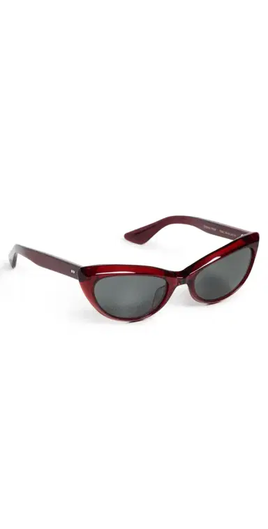 Oliver Peoples Eyewear x Khaite 1963C Sunglasses Dark Red/Grey One Size | Thumbnail 1 Oliver Peoples Eyewear x Khaite 1963C Sunglasses Dark Red/Grey One Size | Thumbnail 1