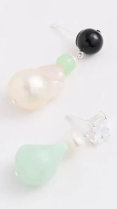 Completedworks Baroque Glass Bead Earrings Recycled Silver/Silver Plated | Thumbnail 5 Completedworks Baroque Glass Bead Earrings Recycled Silver/Silver Plated | Thumbnail 5