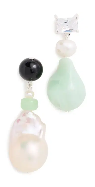 Completedworks Baroque Glass Bead Earrings Recycled Silver/Silver Plated | Thumbnail 1 Completedworks Baroque Glass Bead Earrings Recycled Silver/Silver Plated | Thumbnail 1
