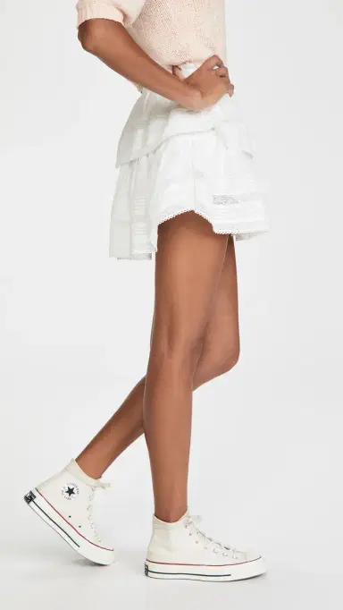 LoveShackFancy Ruffle Mini Skirt Antique White | Thumbnail 4 LoveShackFancy Ruffle Mini Skirt Antique White | Thumbnail 4
