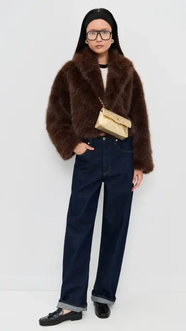 Lioness Madame Faux Fur Jacket Chocolate | Thumbnail 5