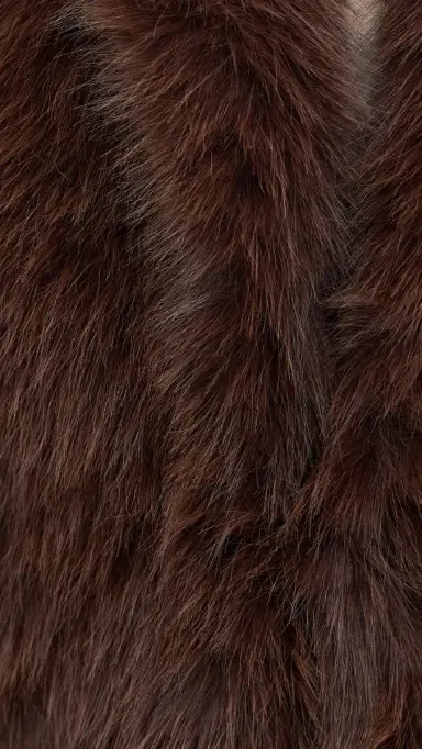 Lioness Madame Faux Fur Jacket Chocolate | Thumbnail 6