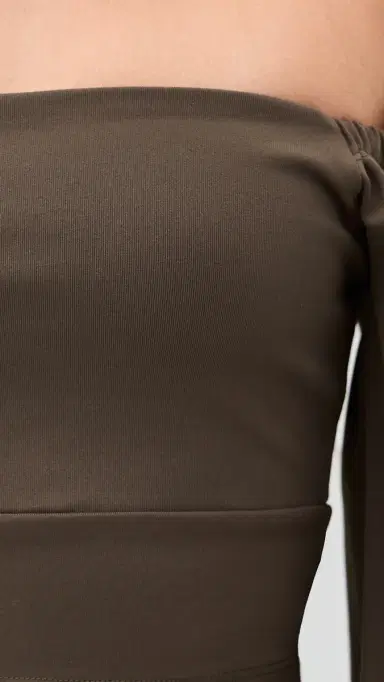 susana monaco Off-Shoulder Puff Sleeve Top Turkish Coffee | Thumbnail 6 susana monaco Off-Shoulder Puff Sleeve Top Turkish Coffee | Thumbnail 6