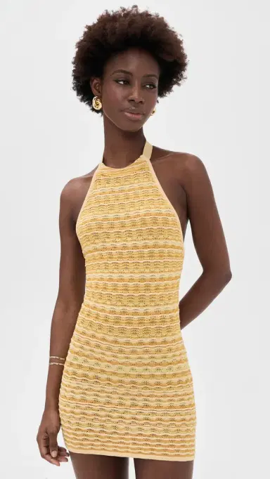 Cult Gaia Erina Knit Dress Marigold | Thumbnail 2