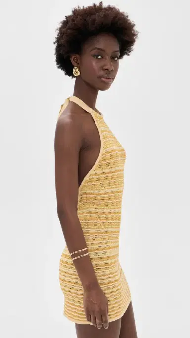 Cult Gaia Erina Knit Dress Marigold | Thumbnail 4