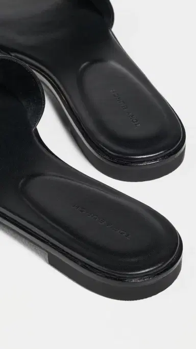 Tory Burch Romy Slides Perfect Black 6 | Thumbnail 4