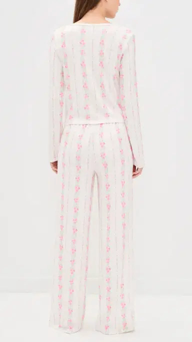 PJ Salvage Roses Are Pink Pajama Set | Thumbnail 3 PJ Salvage Roses Are Pink Pajama Set | Thumbnail 3