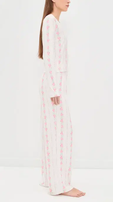 PJ Salvage Roses Are Pink Pajama Set | Thumbnail 4 PJ Salvage Roses Are Pink Pajama Set | Thumbnail 4