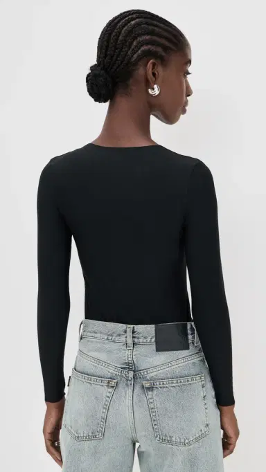 Commando Butter Long Sleeve Crew Neck Black | Thumbnail 3