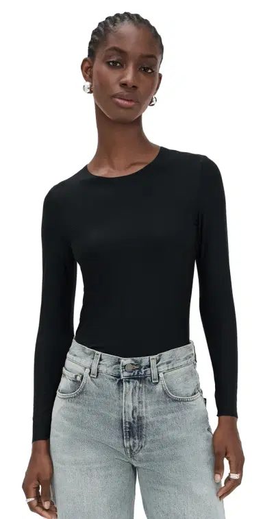 Commando Butter Long Sleeve Crew Neck Black | Thumbnail 1