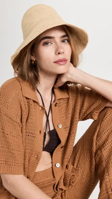 JANESSA LEONE Teagan Straw Hat | Thumbnail 3 JANESSA LEONE Teagan Straw Hat | Thumbnail 3
