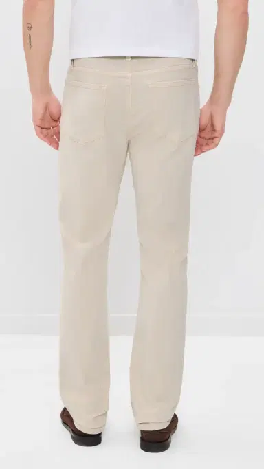 Frame Modern Straight Twill Jeans Milk Beige 29 | Thumbnail 3
