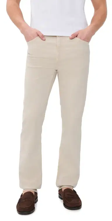 Frame Modern Straight Twill Jeans Milk Beige 29 | Thumbnail 1
