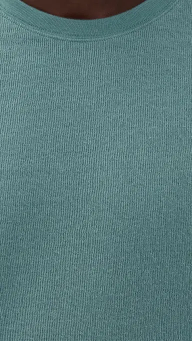 Billy Reid Crinkle Rib Crew Sweater teel Blue | Thumbnail 6