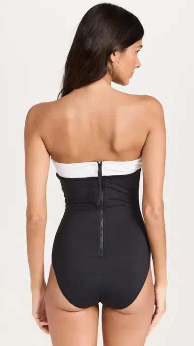 Staud Alexandra One Piece Black/White XS | Thumbnail 3