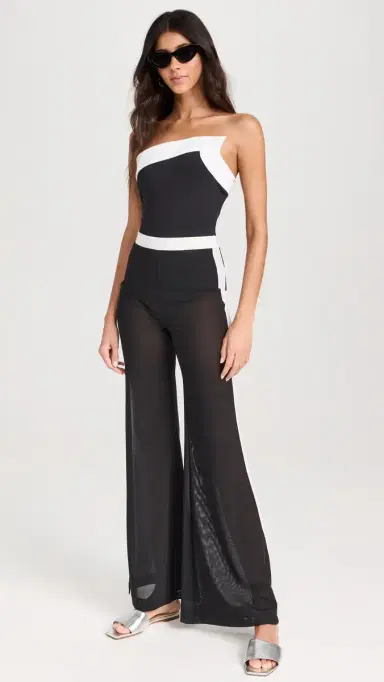 Staud Alexandra One Piece Black/White XS | Thumbnail 5
