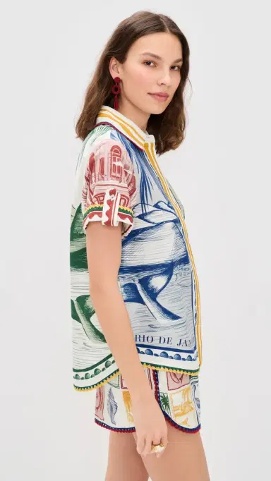 FARM Rio Brasil Vintage Off-White Shirt Brasil Vintage Off-White | Thumbnail 4 FARM Rio Brasil Vintage Off-White Shirt Brasil Vintage Off-White | Thumbnail 4