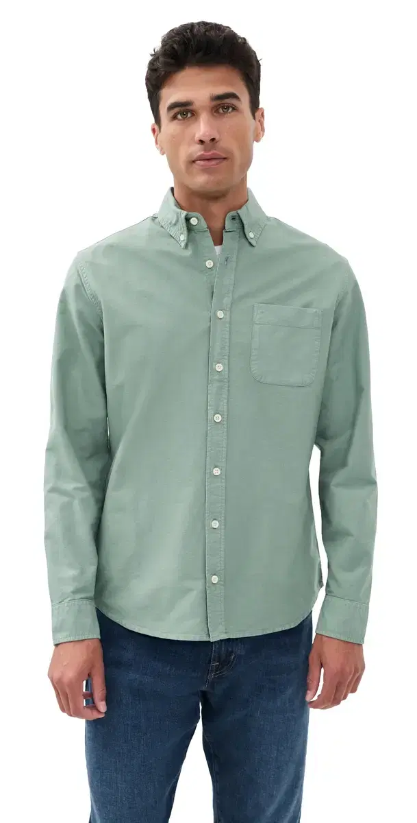The Jack Oxford Shirt Surf Green Oxford