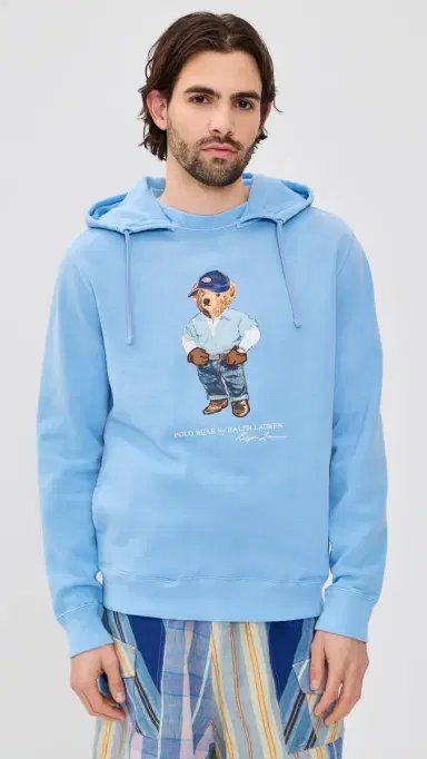 Polo Ralph Lauren Original Label Denim Bear Hoodie Chambray Blue/Denim Bear | Thumbnail 2 Polo Ralph Lauren Original Label Denim Bear Hoodie Chambray Blue/Denim Bear | Thumbnail 2