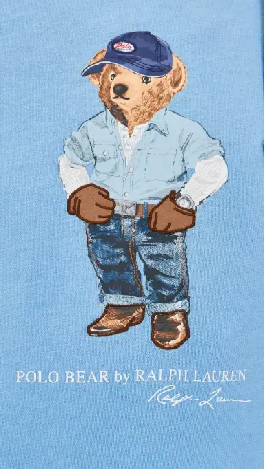 Polo Ralph Lauren Original Label Denim Bear Hoodie Chambray Blue/Denim Bear | Thumbnail 6 Polo Ralph Lauren Original Label Denim Bear Hoodie Chambray Blue/Denim Bear | Thumbnail 6