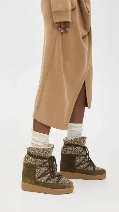 Isabel Marant Nowla Boots Bronze | Thumbnail 3