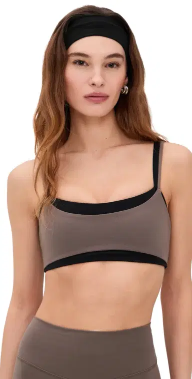 FORM Layered Bra Walnut/Black XS | Thumbnail 1