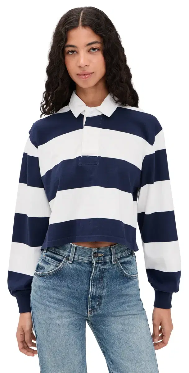 Rugby Tee Jumbo Navy Blue tripe