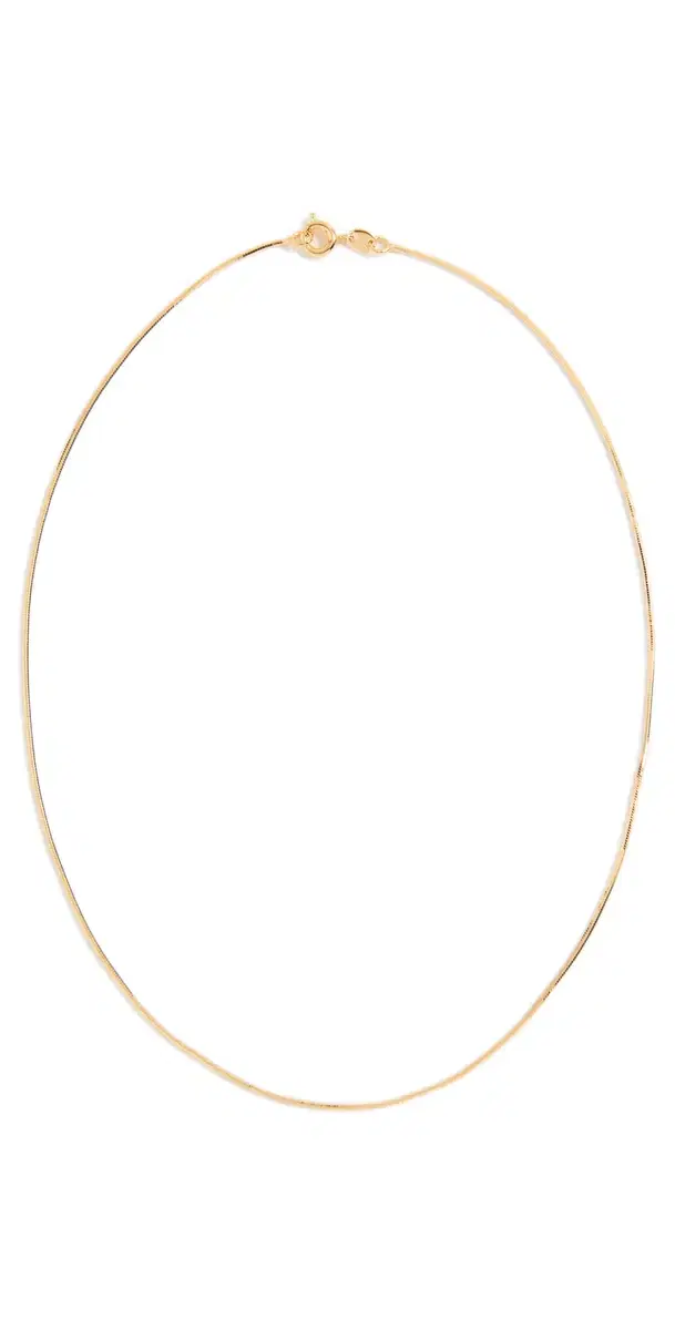 Alexa Leigh Mini Snake Necklace Gold One Size