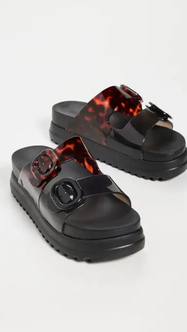 Melissa Cozy Platform Jelly Sandals Black/Tortoiseshell 7 | Thumbnail 5 Melissa Cozy Platform Jelly Sandals Black/Tortoiseshell 7 | Thumbnail 5