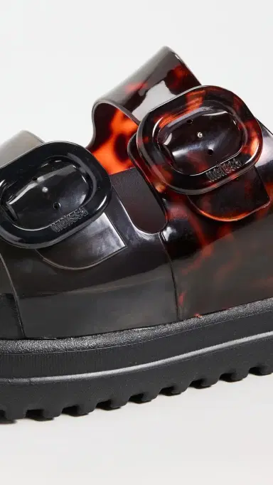 Melissa Cozy Platform Jelly Sandals Black/Tortoiseshell 7 | Thumbnail 6 Melissa Cozy Platform Jelly Sandals Black/Tortoiseshell 7 | Thumbnail 6