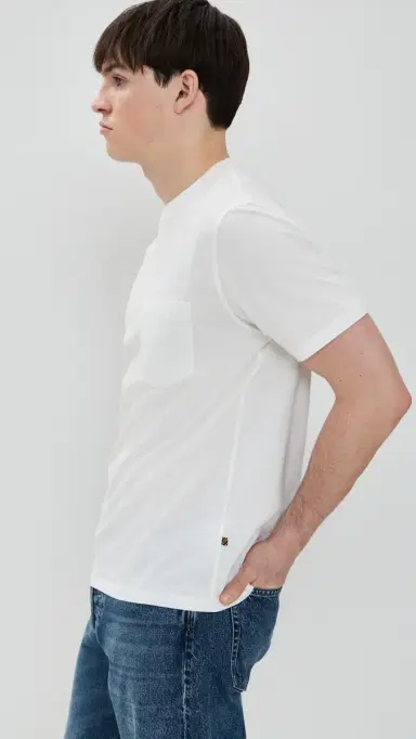 Billy Reid Washed Tee White L | Thumbnail 4