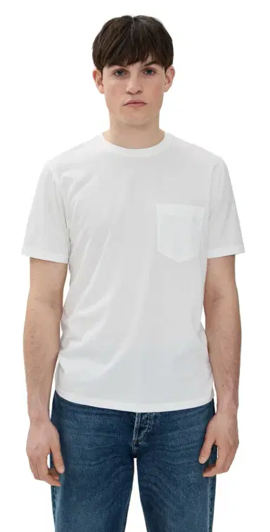 Billy Reid Washed Tee White L | Thumbnail 1