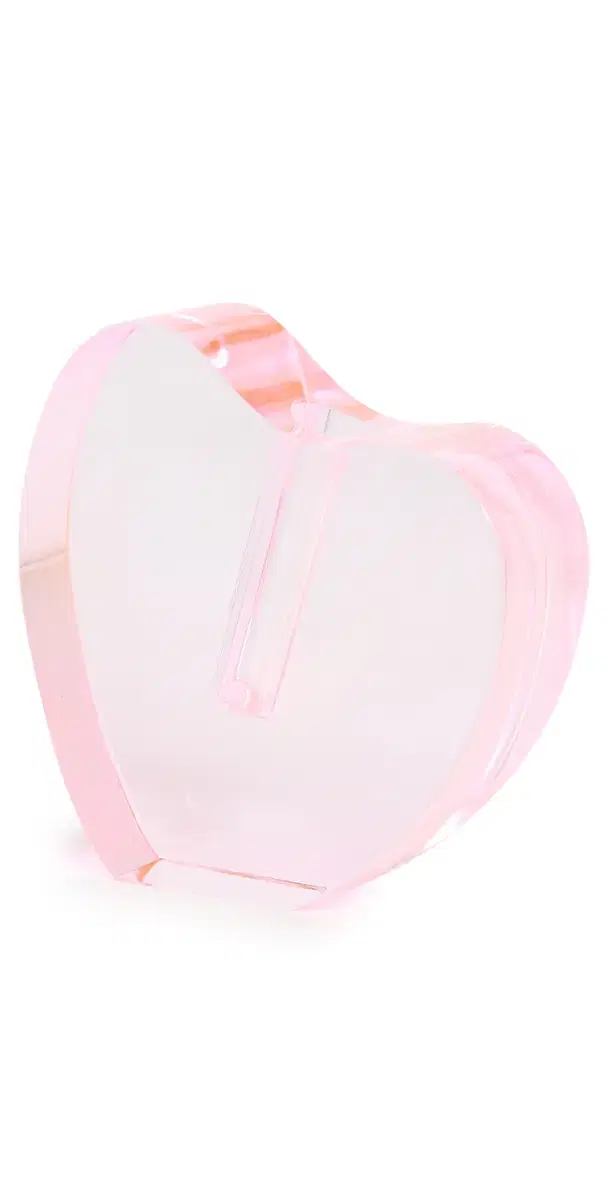 Tizo Design Crystal Glass Heart Vase Small Pink One Size