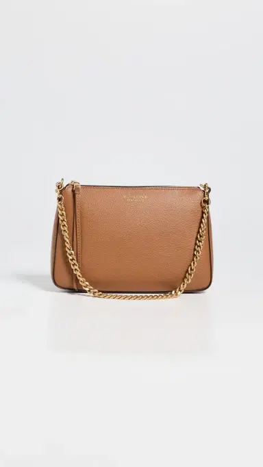 Tory Burch Perry Small Shoulder Bag Autumn Brown One Size | Thumbnail 2